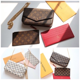 Set L.V felicie pochete fullbox da thật