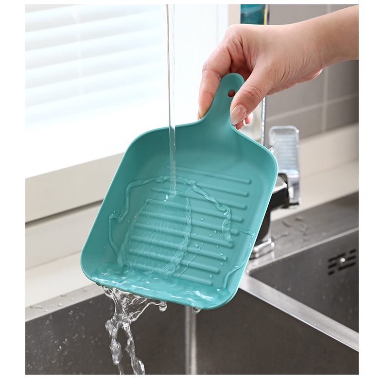 Đĩa Đựng Thức Ăn, Trái Cây, Bánh Kẹo Hình Chảo Có Tay Cầm