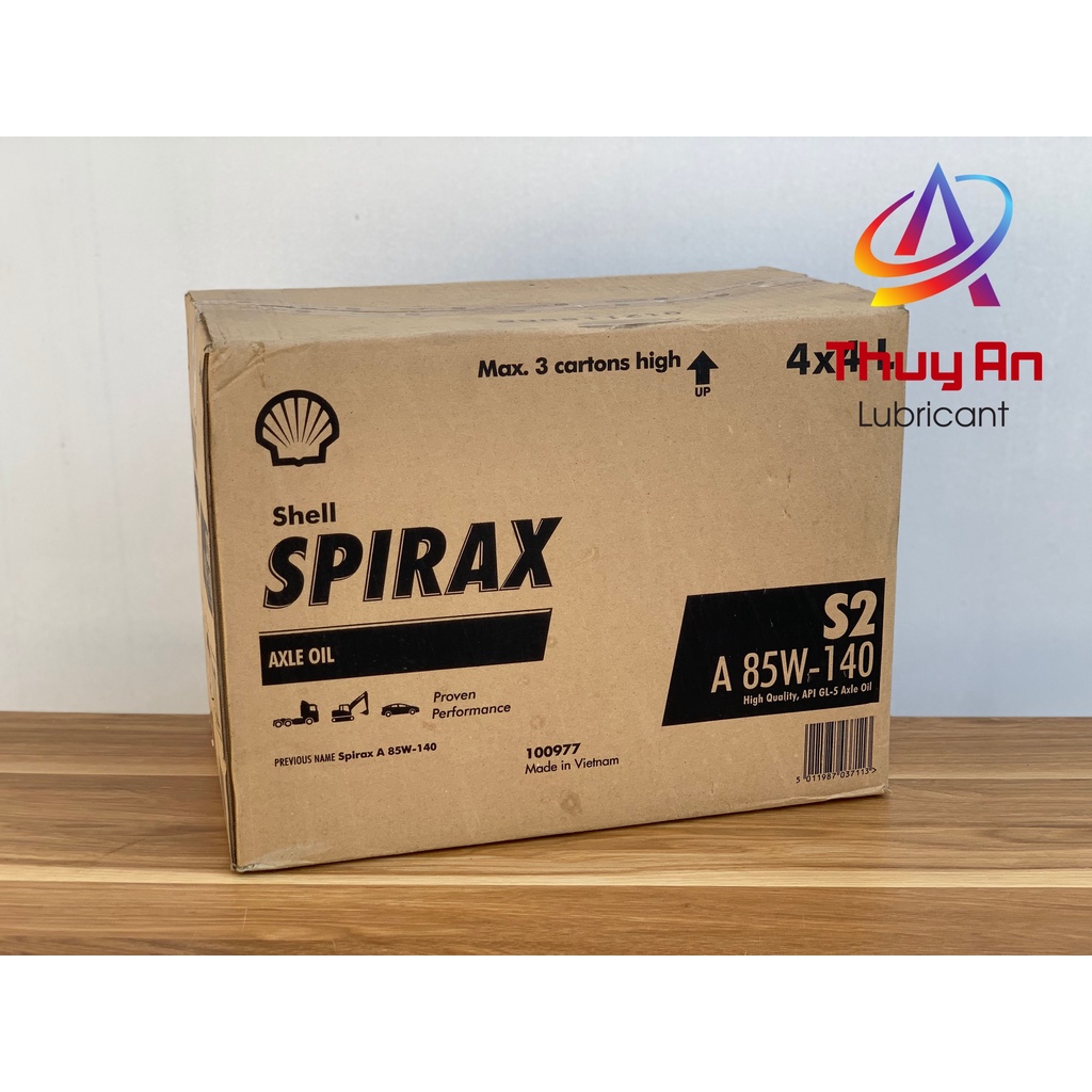 Dầu cầu hộp số Shell Spirax S2 A 85W-140 4L