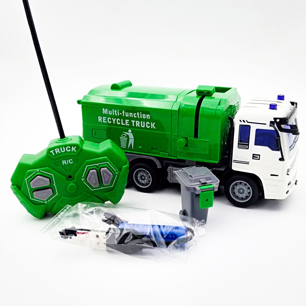 Đồ chơi xe đổ rác , xe bon City Truck điều khiển