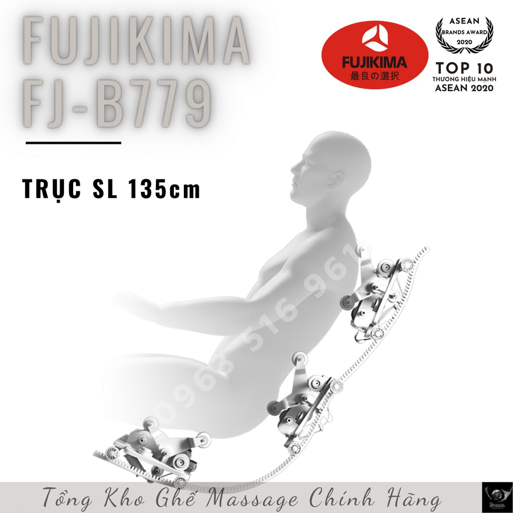 [HOT 2020] Ghế massage liên động tự động massage toàn thân thời thượng quý phái trị liệu Nhật Bản Fujikima FJ-B779