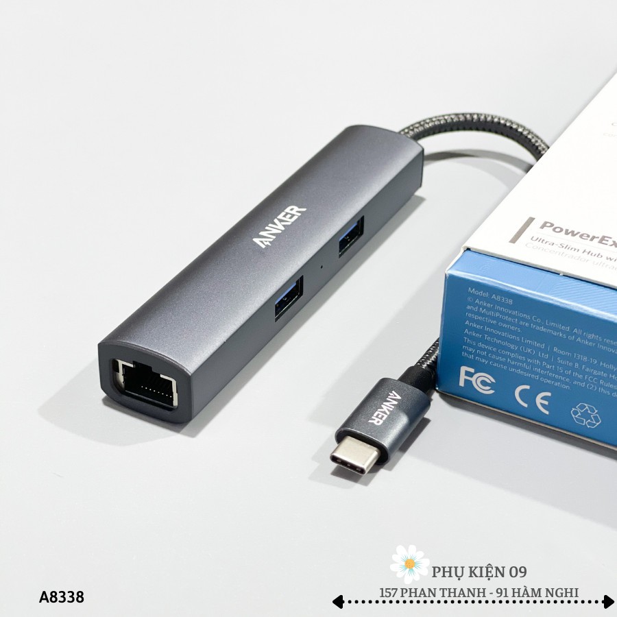 [CHÍNH HÃNG] HUB CHUYỂN ĐA NĂNG ANKER ĐẤU RA C, ĐẦU VÀO USB HDMI ETHERNET, CÔNG NGHỆ CAO, 4K 30HZ 1000Mbps [BH 1 NĂM]