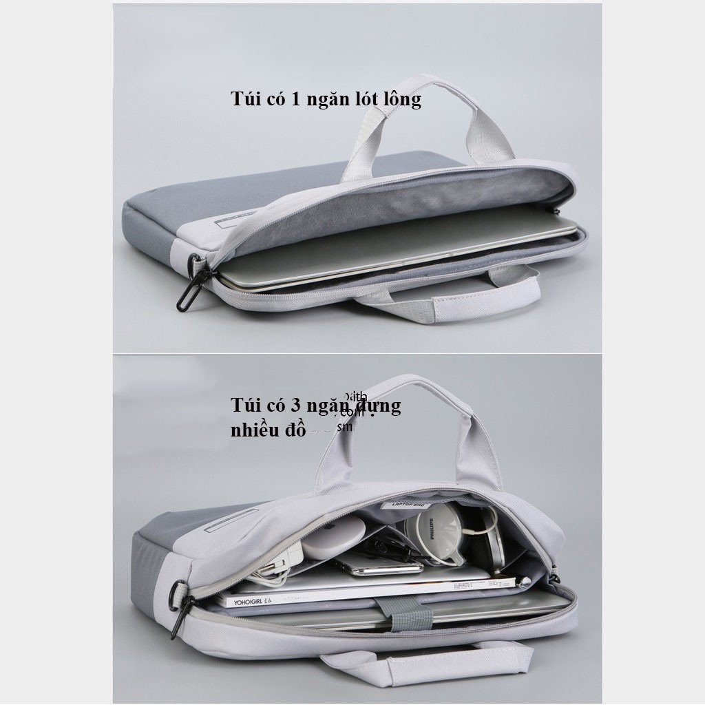Túi chống sốc Laptop Macbook Brinch công sở