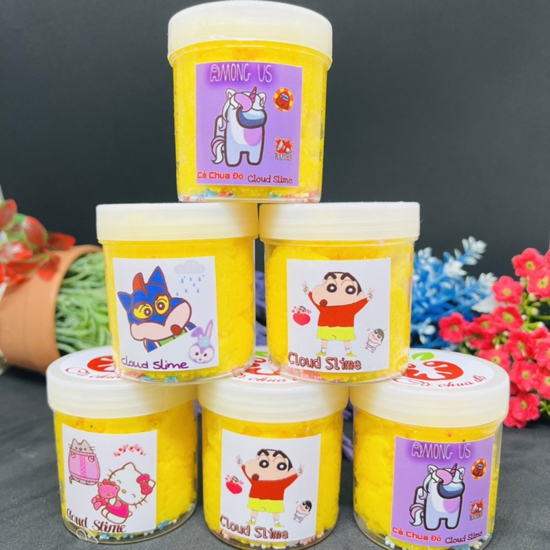 Slime Mây shop Cà Chua Đỏ, I Love Chuối 120ml