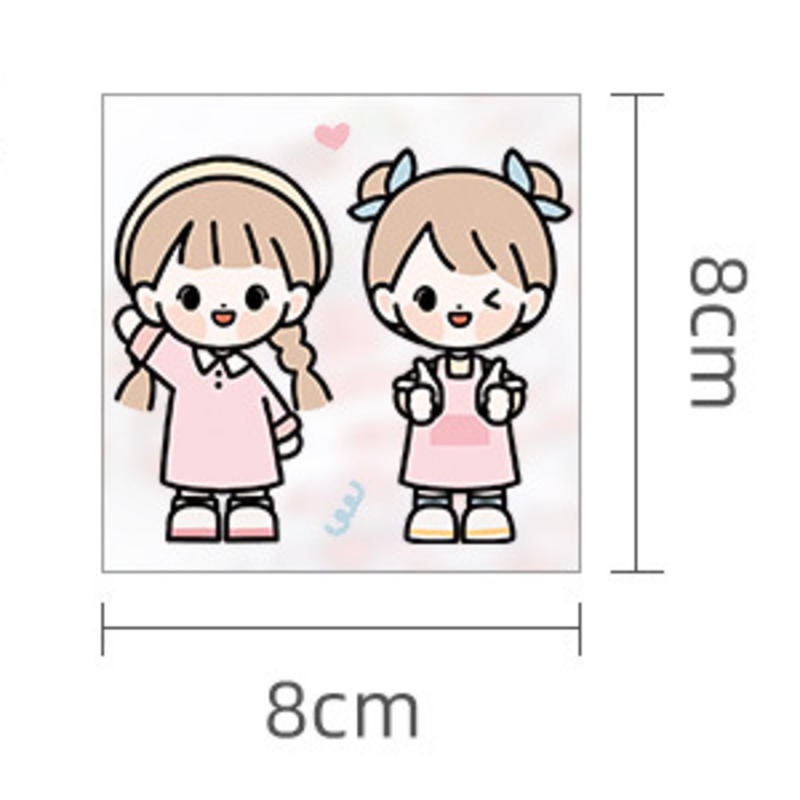 ⭐ iLado ⭐【1PC】 sticker PET Không Thấm Nước Nhãn cô gắi dễ thương Hình Dán Cute Sticker Dễ Thương Sticker Trang Trí Sổ Hình Dán Sticker  Nhãn Dán Sổ Chiết Lưu Trữ Trang Trí Sổ Dán Sổ Lưu Trữ Sticker Hiểm Bộ StickerTập Vở Sổ