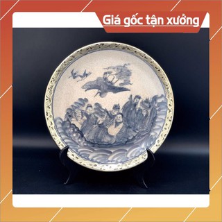 Đĩa men rạn cao cấp Bát Tràng