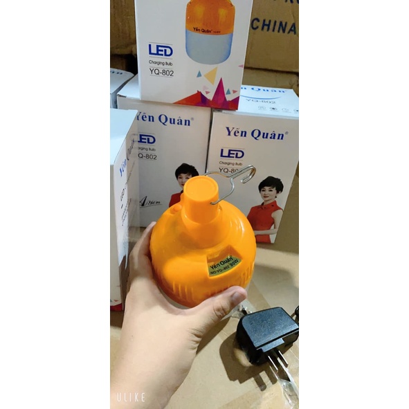 Bóng đèn Led tích điện 80W - Bóng đèn Led di đông không dây - Thời gian chiếu sáng 5-10h, có móc treo, 3 chế độ sáng