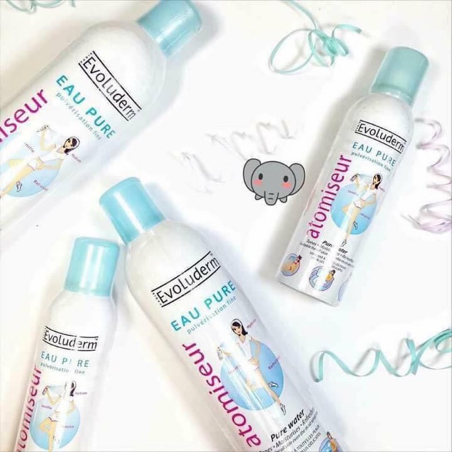 Xịt khoáng EVOLUDERM Atomiseur Eau Pure 400ml
