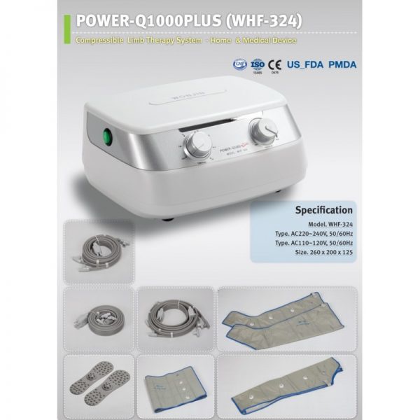 MÁY ĐIỆU XOA BÓP TOÀN THÂN  WHF 324. HỖ TRỢ ĐIỀU TRỊ CHO BỆNH NHÂN SUY DÃN TĨNH MẠCH