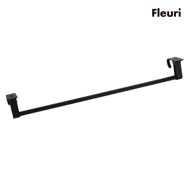 Giá Đỡ Khăn Tắm Gắn Tường Bằng Nhôm Màu Đen Nhám Tiện Dụng Cho Phòng Tắm