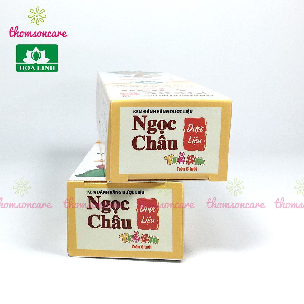 Kem đánh răng cho bé từ thảo dược - Ngọc Châu - Tuýp 70g - cho trẻ từ 6 tuổi, giai đoạn thay răng sữa