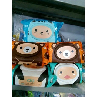 Khăn ướt không mùi Agi Safety Baby Wipes thương hiệu Hàn Quốc