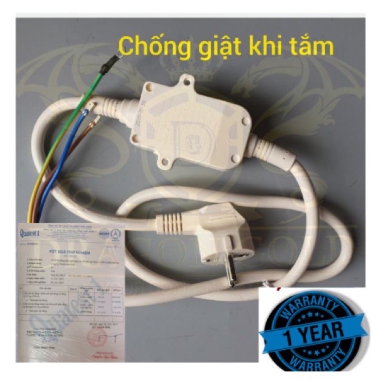 dây chống giật bình nóng lạnh Dragon gold. anti-sock wire heater