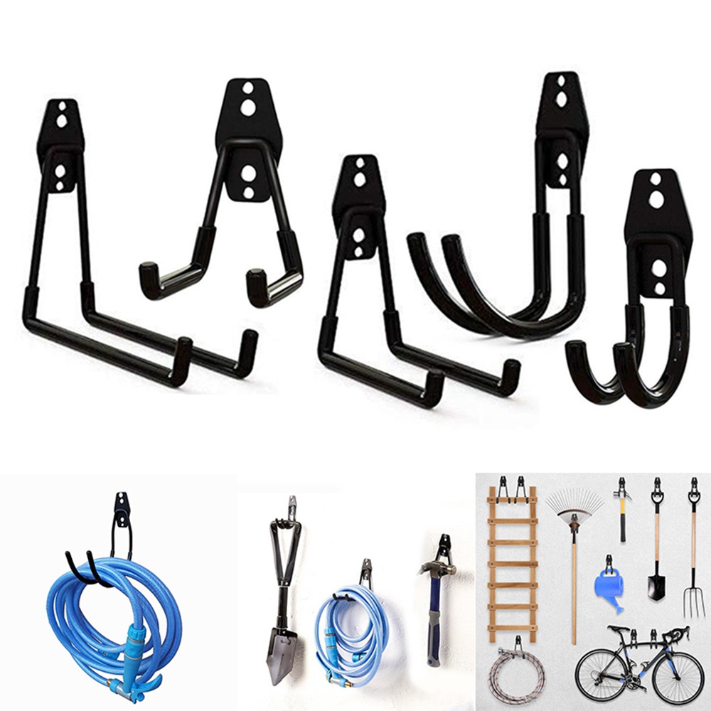 Móc treo xe đạp gắn tường bằng kim loại chống trượt có ốc vít tiện dụng
