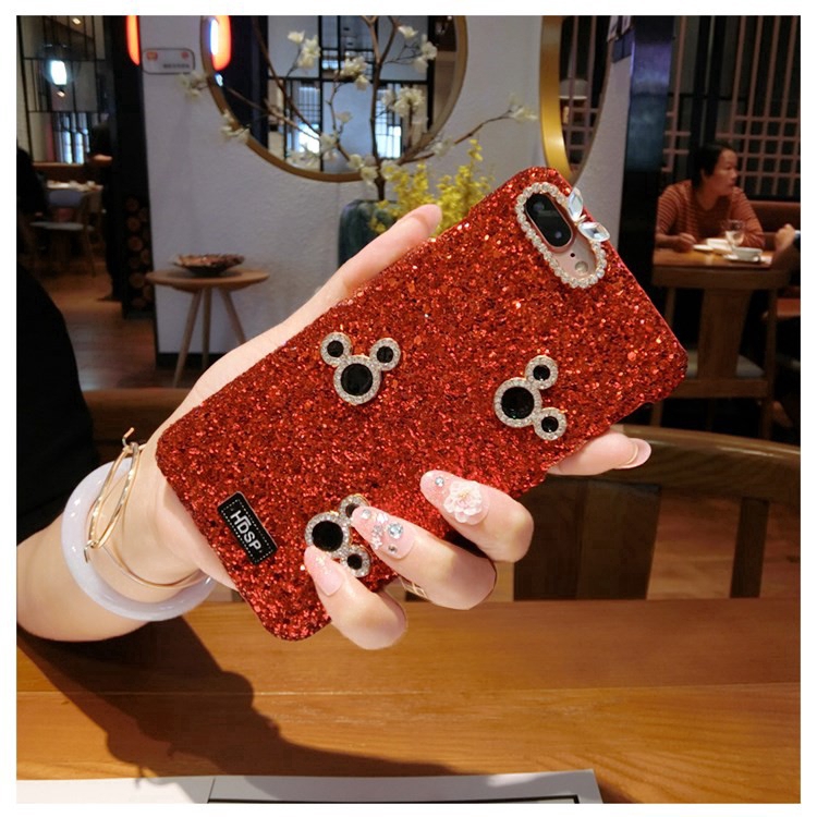 DIY Handmade Phone case Samsung Galaxy A10 A50 A70 M10 M20 A51 A71 A81 A91 A10S A20S A50S A5 A6 A7 A9（2018）A6 plus Mickey avatar Glitter Rhinestone diamond Populer girl gift