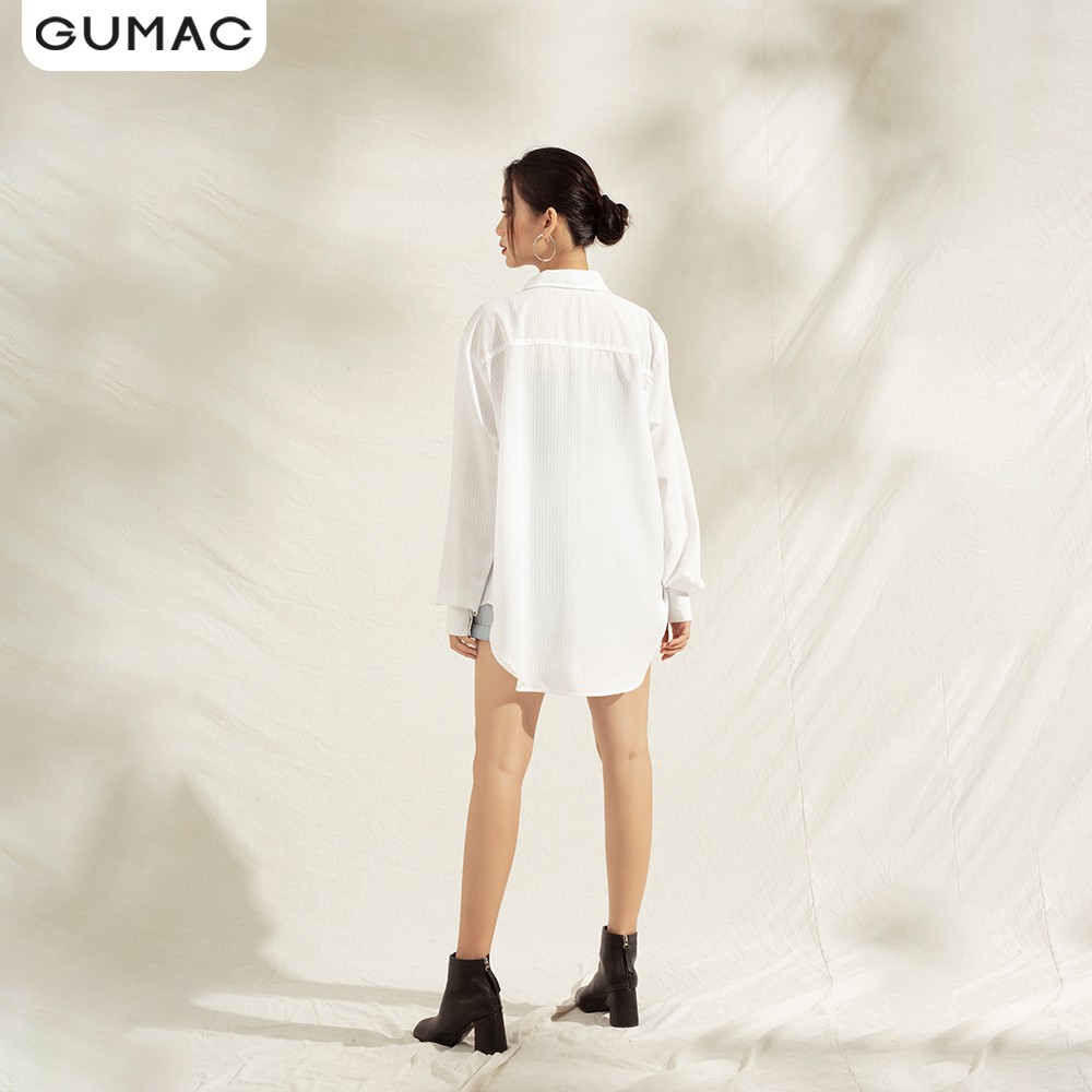 [Mã WABRGU100 giảm 15% đơn 249K tối đa 100k] Áo sơ mi nữ phom rộng AA11100 GUMAC | BigBuy360 - bigbuy360.vn