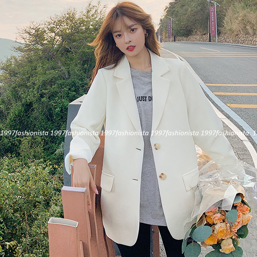 Áo blazer nâu tây 1 lơp phong cách Hàn quốc- Áo vest ,áo blazer nữ vải trượt vạt bầu dáng rộng,hàng xuất khẩu