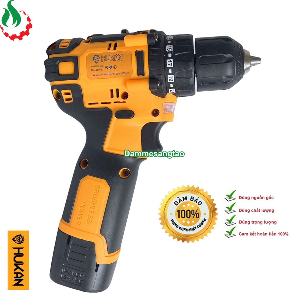 Máy khoan pin 14V HUKAN HK-XC5 40Nm