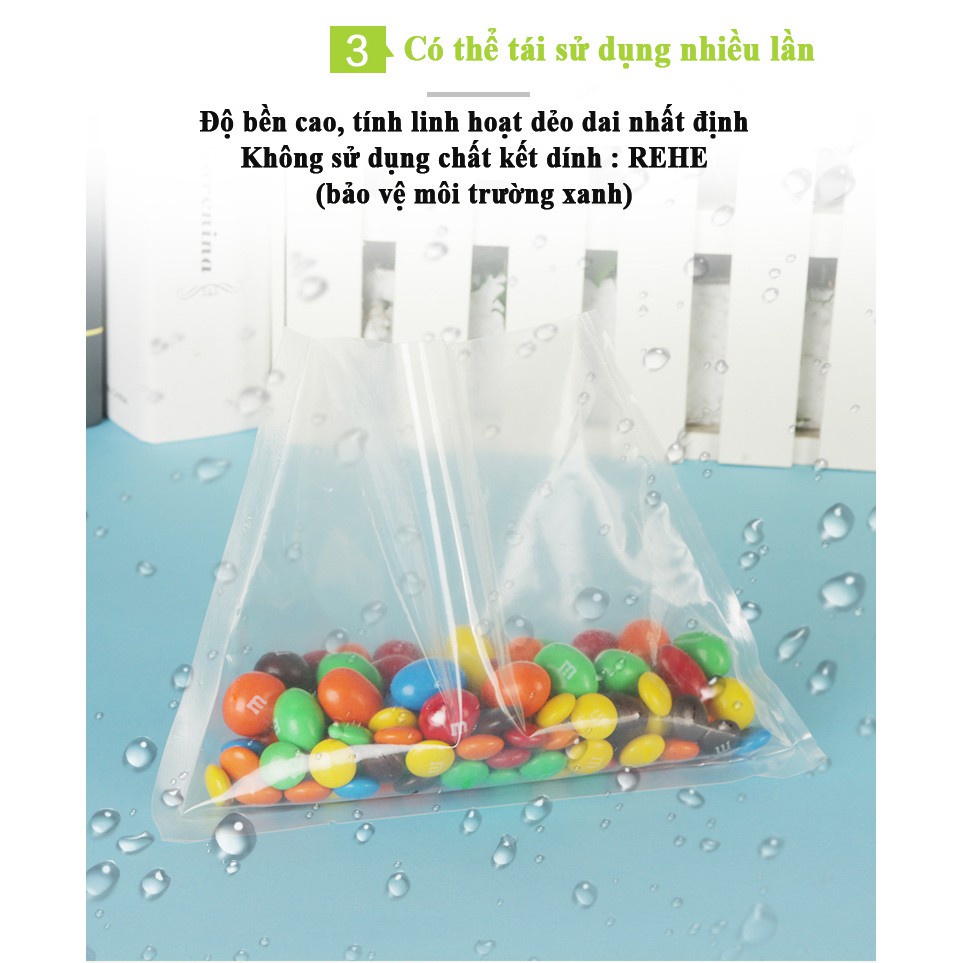 Túi hút chân không thực phẩm hai mặt trơn, 1kg túi hút chân không PA PE trơn dày 16 zem cao cấp đủ size (2 mặt trơn)