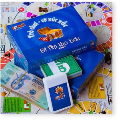 Board game-Đi tìm kho báu phần 1-Foxi-trò chơi gia đình tương tác phát triển tư duy và vui nhộn