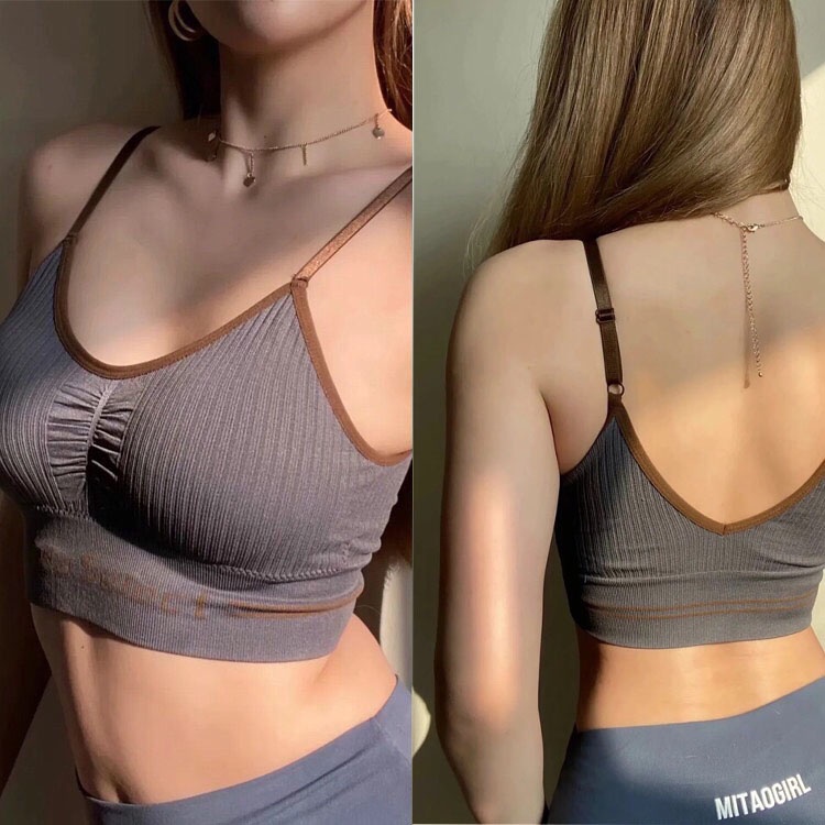 Áo Bra Dáng Croptop Kaka Select - Áo Bra Nữ Nhún Ngực nâng vòng 1 dáng thể thao năng động FreeSize Dưới 60kg