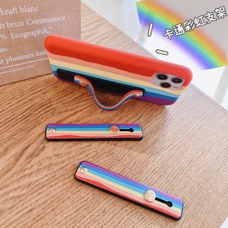 Giá Đỡ Điện Thoại Chất Liệu Silicon Màu Sắc Cầu Vồng Cho Iphone Và Android