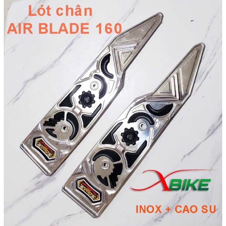 GÁC CHÂN INOX xe AIR BLADE 160