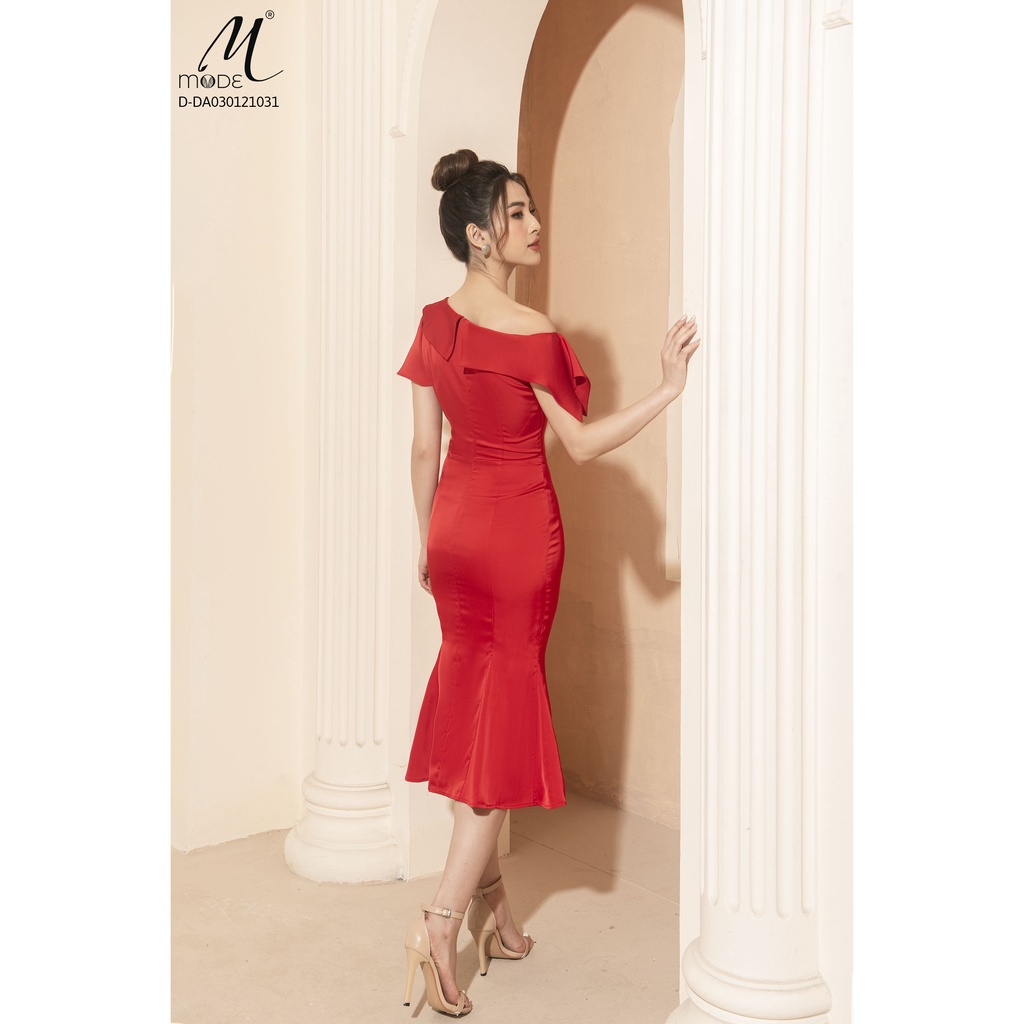 Đầm đuôi cá lệch vai MMOutfit D-DA030121031