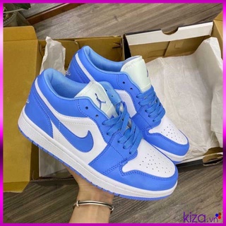 Giày thể thao Jd phối Xanh Dương Trắng thấp cổ Hàng Đẹp