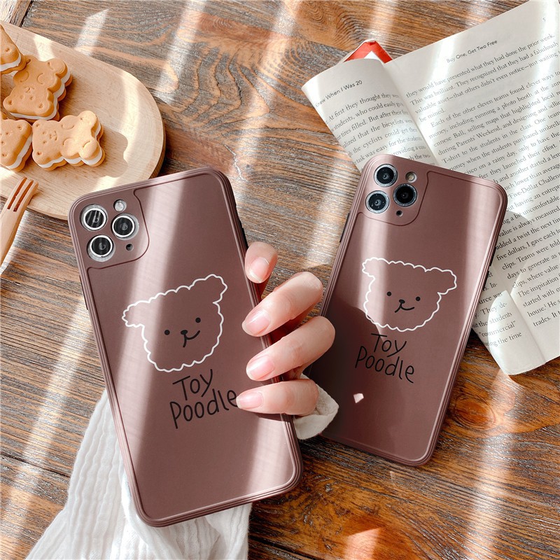 Ốp lưng Iphone Toy Poodle nâu dành cho máy 7/7 Plus/8/8 Plus/X/Xs/Xs Max/11/ 11ProMax