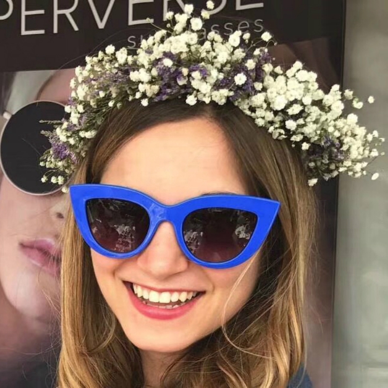 Kính mát gọng mắt mèo phong cách Âu Mỹ thời trang cho nam nữ