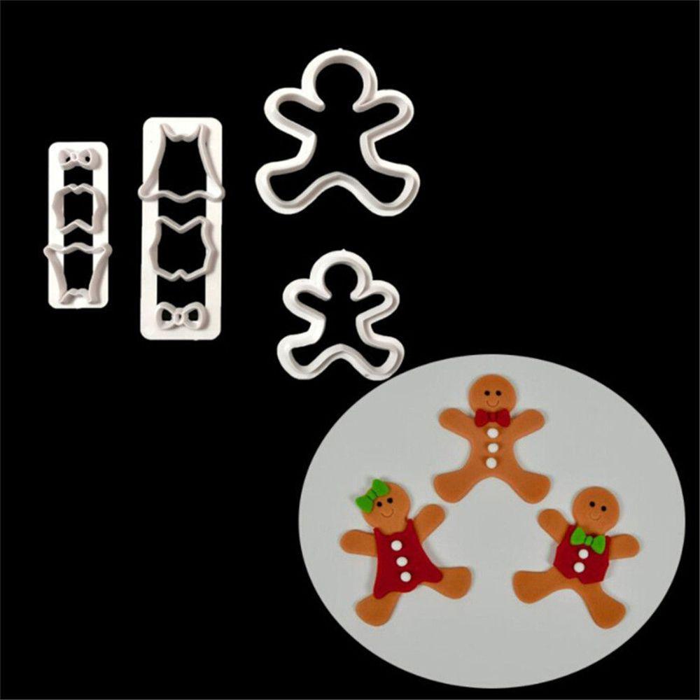 JANE Set 4 Khuôn Cắt Bánh Gừng Tiện Dụng