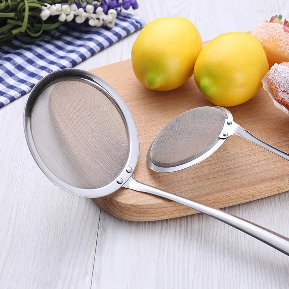 Muỗng rây lọc bằng thép không gỉ sử dụng đa năng cho nhà bếp