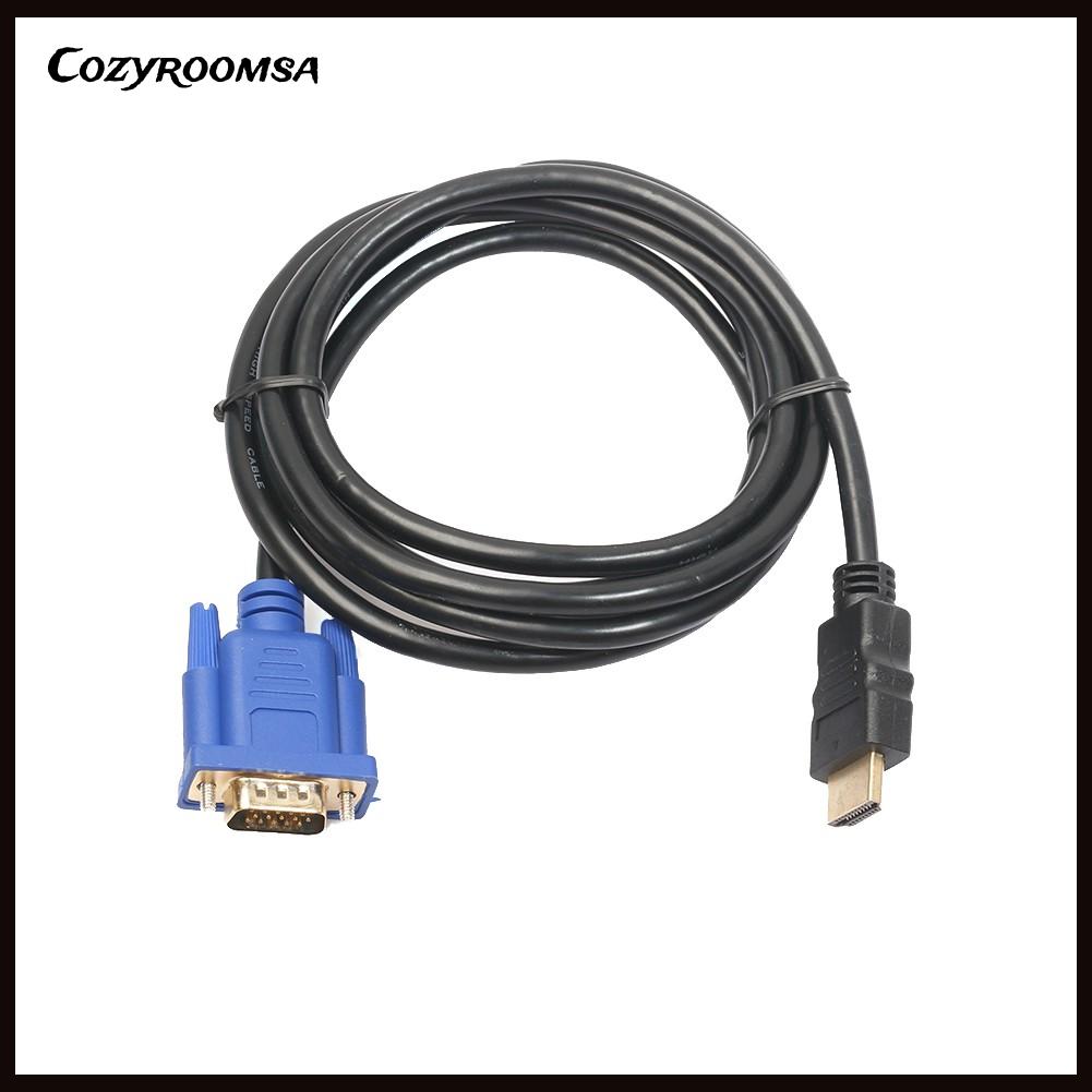 Dây cáp chuyển đổi cổng HDMI đực sang VGA HD 15 pin 1080P