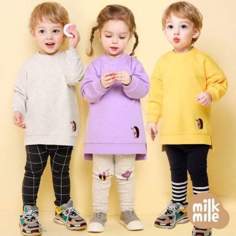 Áo nhím Milkmile xuất Hàn cho bé