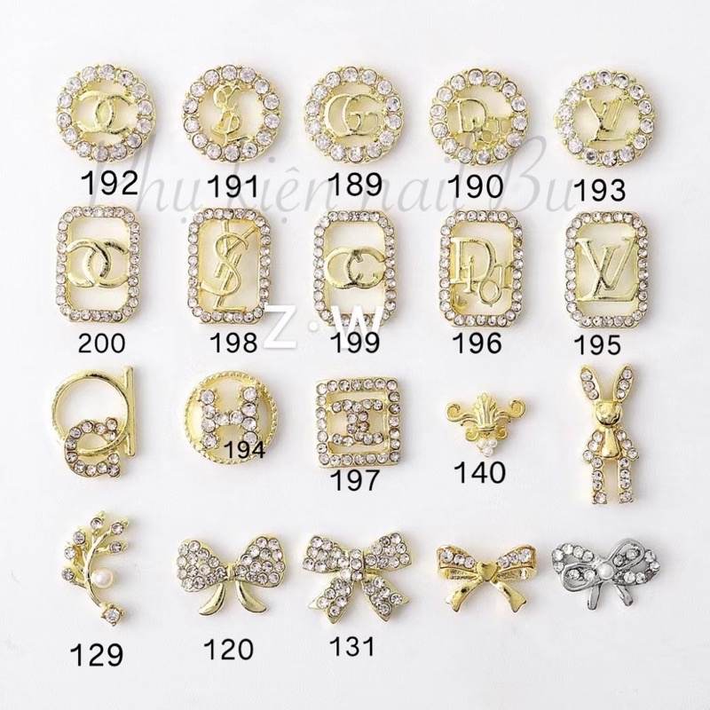 Charm cao cấp, đá, charm thương hiệu