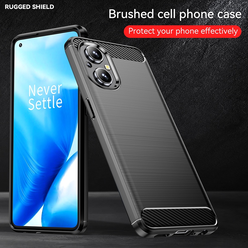 Ốp Điện Thoại Sợi Carbon Chống Sốc Cho OPPO Reno 7 7Z 7Lite Find X5 Pro Lite F21Pro F7 F5 R15 A73 A75 A76 A79 A96 Realme 9i