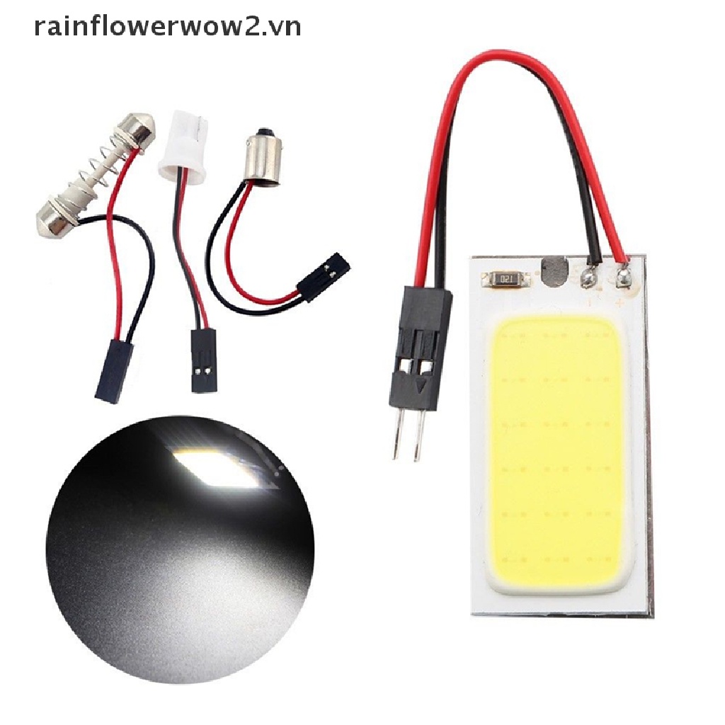 1 Đèn LED COB 18 Bóng BA9S T10 Festoon 12V Ánh Sáng Trắng Trang Trí Nội Thất Xe Hơi