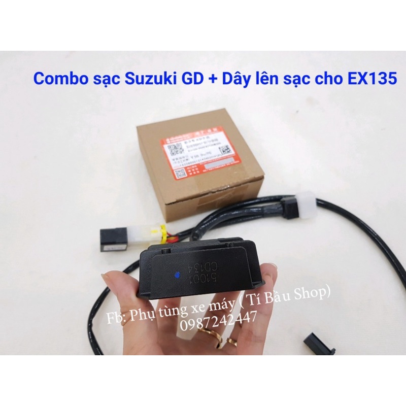 Combo sạc Suzuki HCE + Dây lên sạc chuyển điện bình EX135
