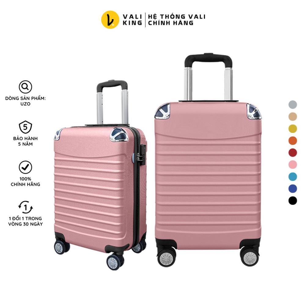 Vali kéo du lịch phổ thông UZO-208 kích thước 20, 24 inch chính hãng Hùng Phát - Bảo hành 5 năm