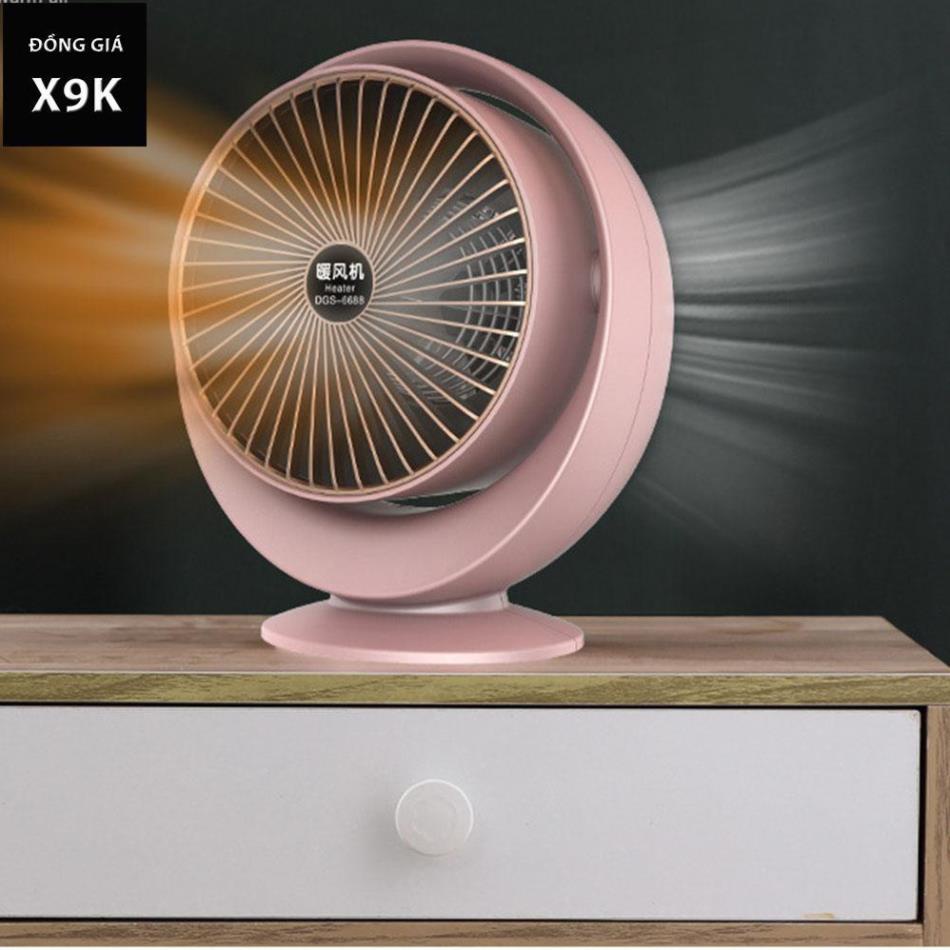 Quạt sưởi mini cao cấp Heater Fan 2 chiều công suất 800W - Quạt sưởi Đa Năng Tiện Dụng - Công Nghệ Số BV