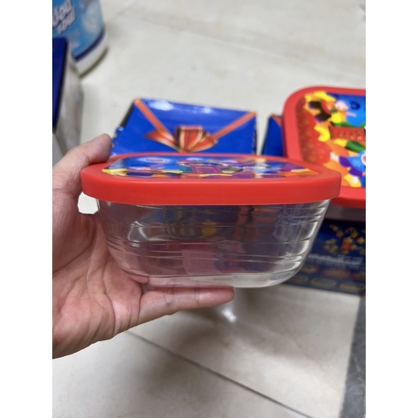Thố thủy tinh vuông , hộp thủy tinh đựng thức ăn