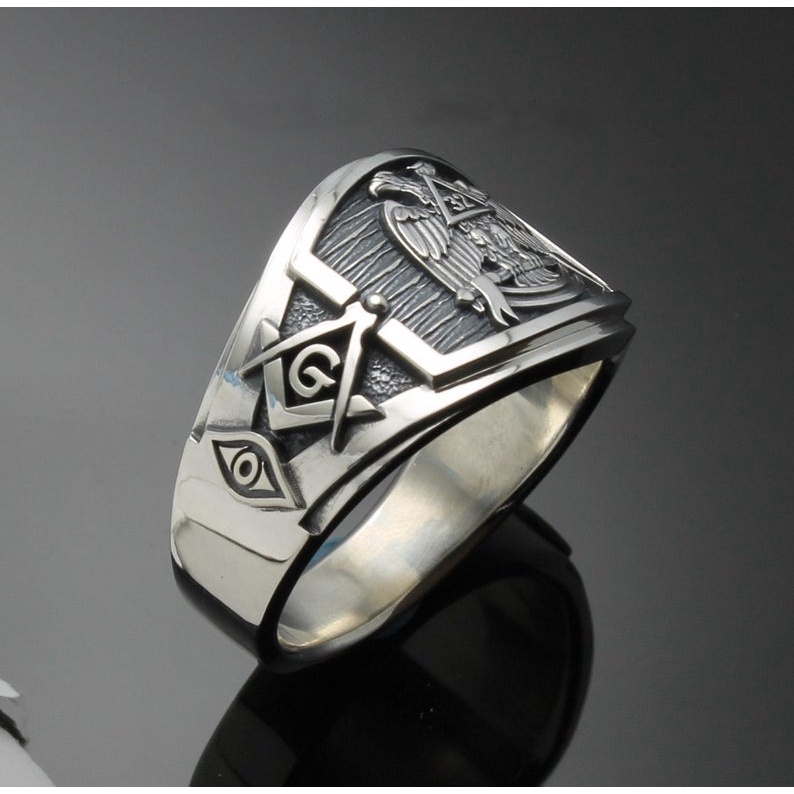 Nhẫn Hai Đầu Chạm Khắc Hình Đại Bàng Phong Cách Hip hop Cổ Điển Thời Trang Cho Nam Và Nữ