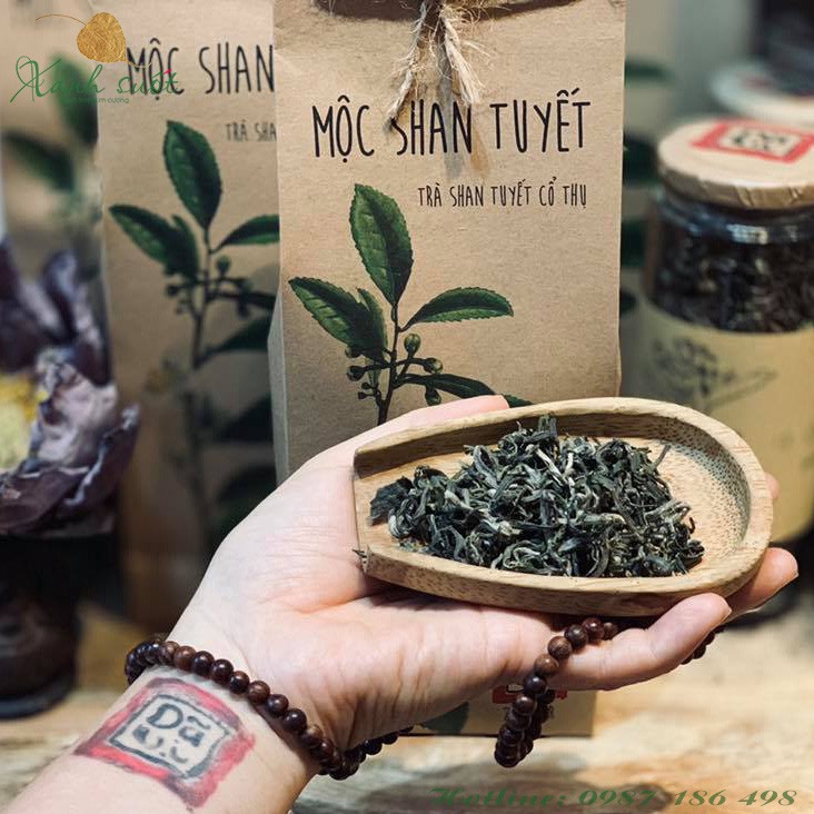 Trà Shan Tuyết Cổ Thụ- Trà 1 Tôm 1 Lá Tây Côn Lĩnh- Ngọt Hậu, Được Nước- Ancient Snow Shan Green Tea