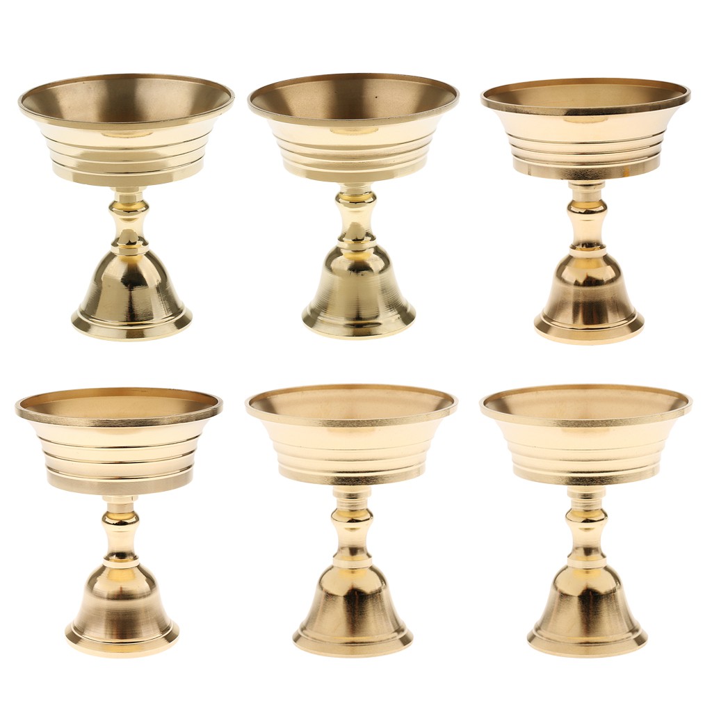 Đế Đèn Cầy Bằng Đồng Thau Kích Thước 5.5cm