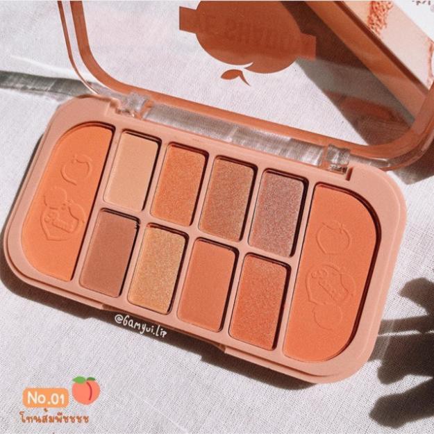 Set Trang Điểm Kiss Beauty Gồm 8 Ô Phấn Mắt + 2 Ô Phấn Má Tiện Dụng