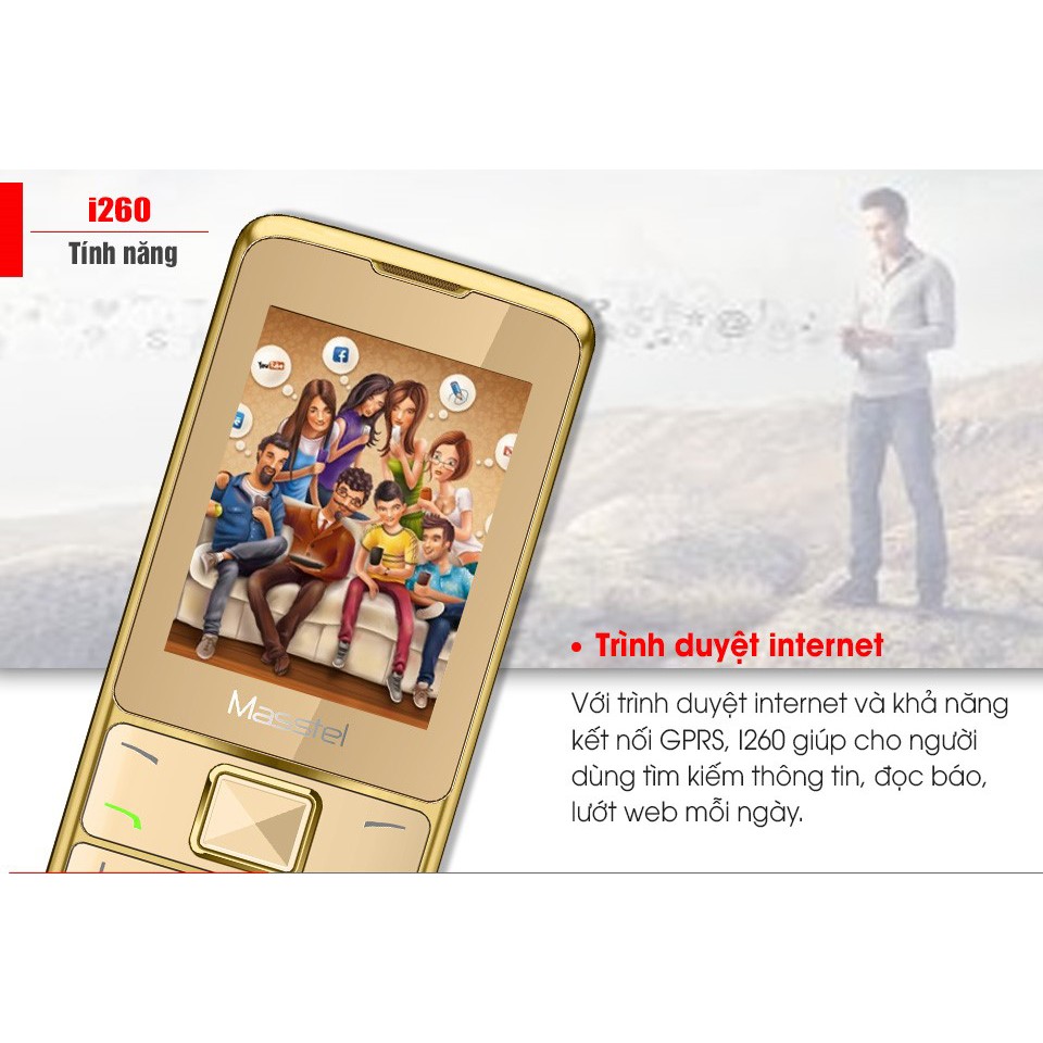Masstel I260 - Điện Thoại Giá Rẻ | BigBuy360 - bigbuy360.vn