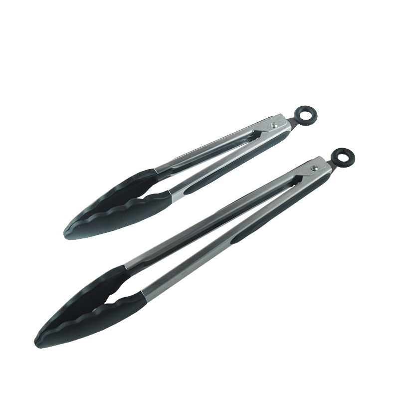 Kẹp Gắp Thức Ăn Bằng Silicone Và Thép Không Gỉ Chống Trượt Tiện Dụng Cho Nhà Bếp