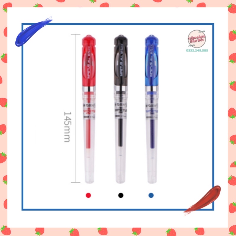 Bút gel M&G 0.7mm, luyện viết tiếng Trung Hàn Nhật, tập viết chữ Hán, luyện thư pháp bút cứng chuyên dụng