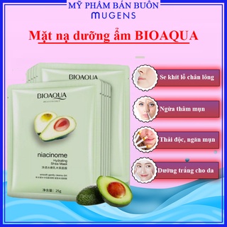 Mặt Nạ Quả Bơ Bioaqua Niacinome Hydrating Shea  Giữ Ẩm Cấp Nước Trắng Da CS41
